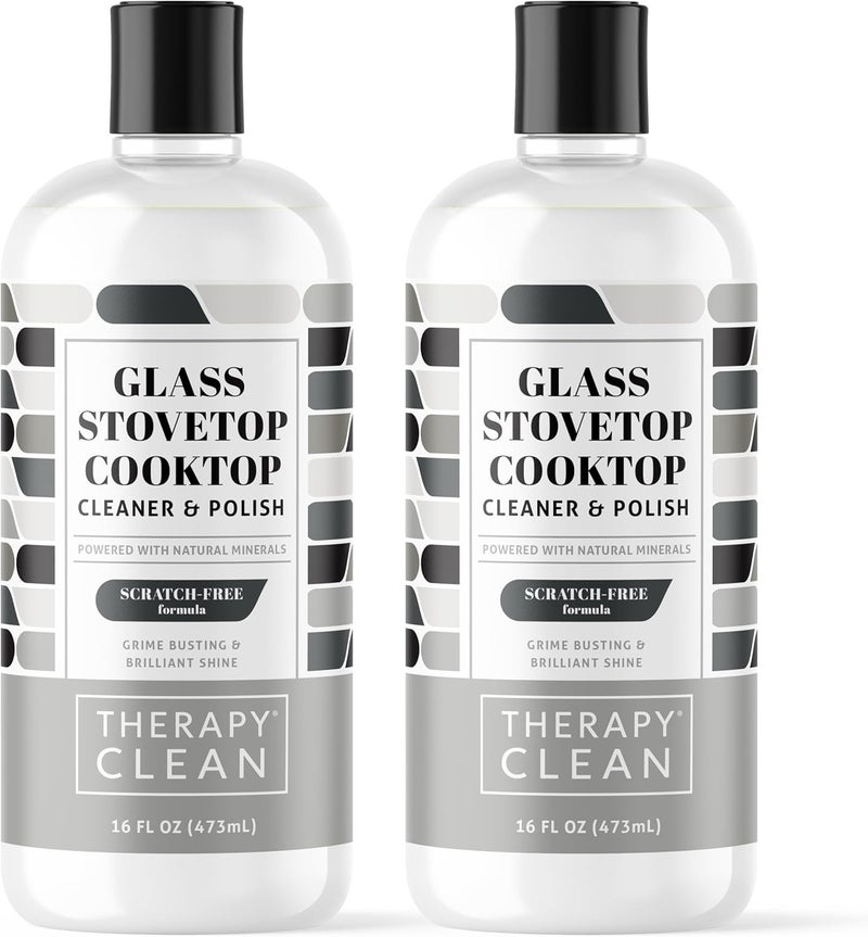 therapy Glass Stove Top Cleaner 16 fl oz. (2 Pack) - Safe for Ceramic, Electric, Induction Stovetops - Image 1
